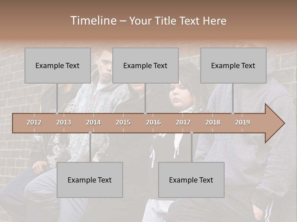 Standing Life Older PowerPoint Template