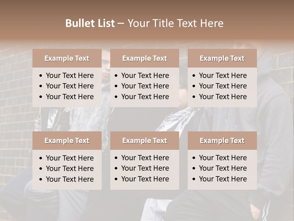 Standing Life Older PowerPoint Template