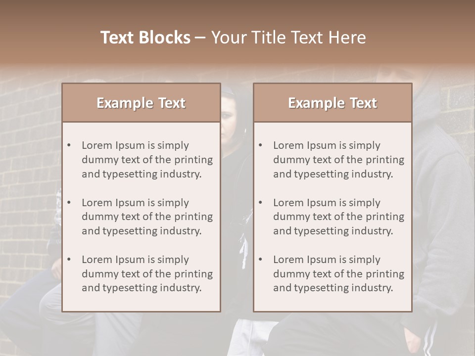 Standing Life Older PowerPoint Template
