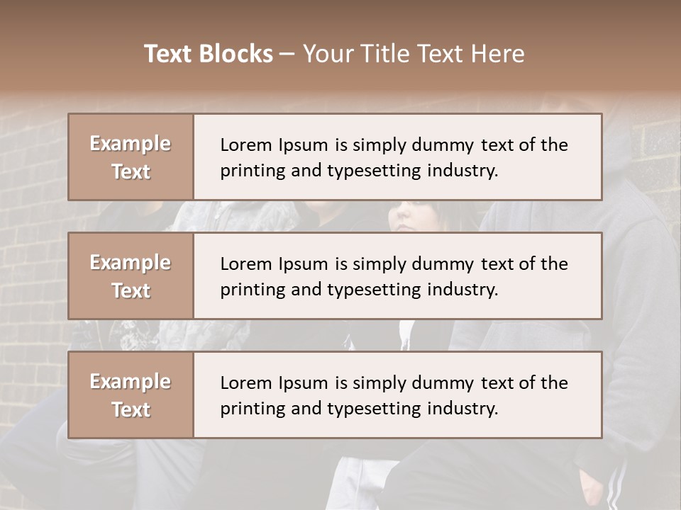 Standing Life Older PowerPoint Template