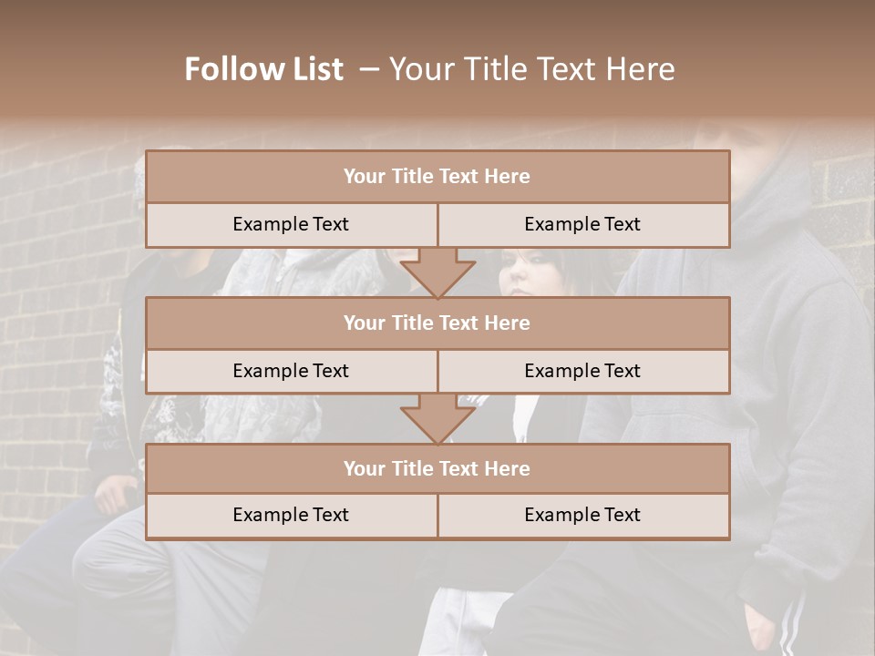 Standing Life Older PowerPoint Template