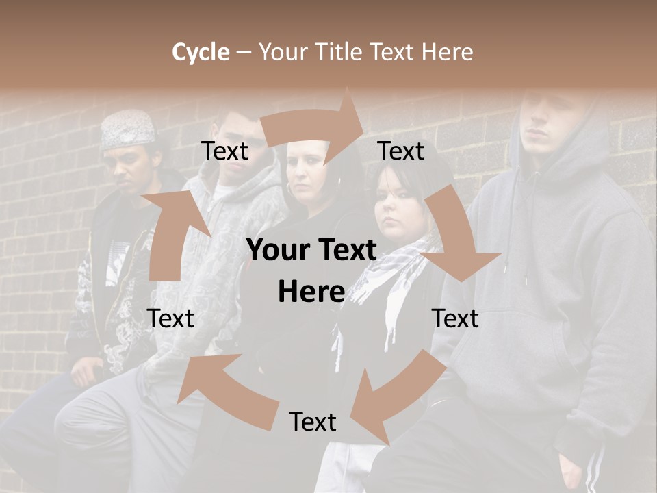Standing Life Older PowerPoint Template