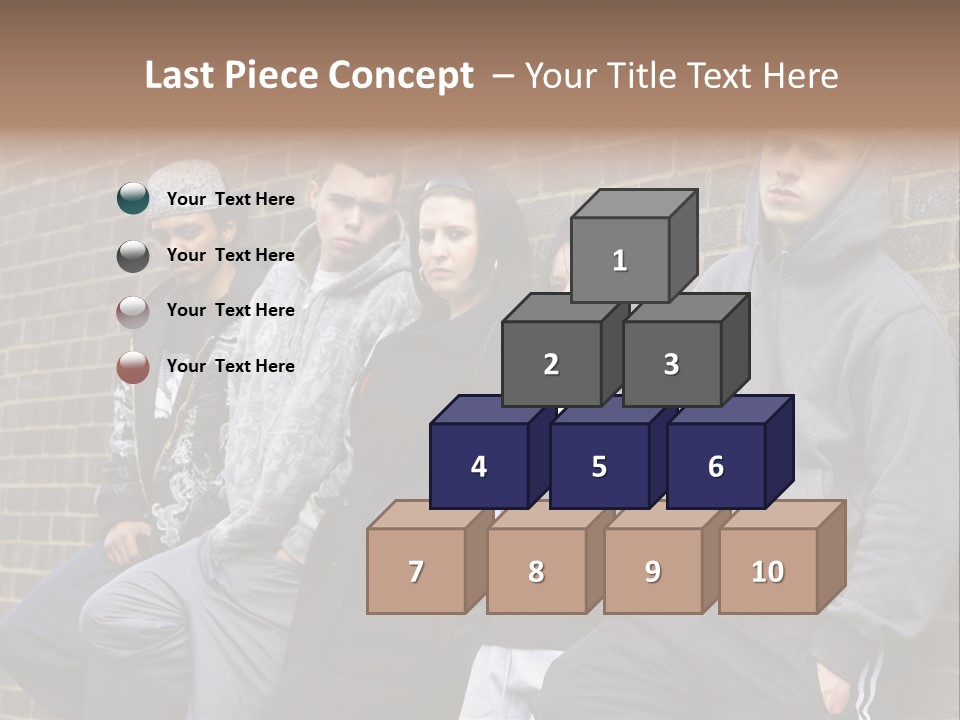 Standing Life Older PowerPoint Template
