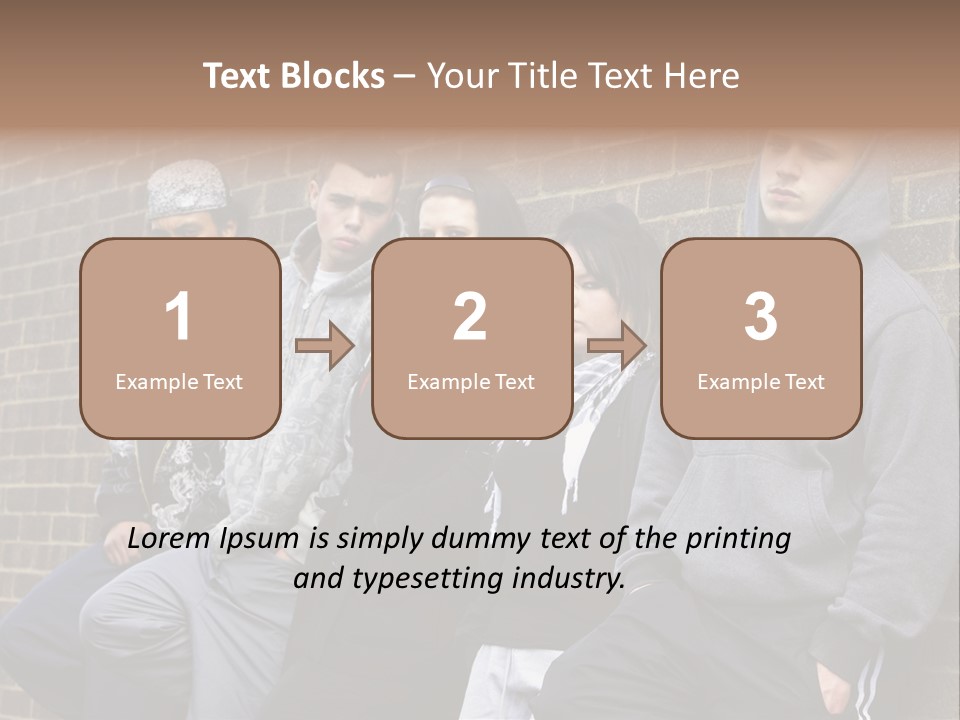 Standing Life Older PowerPoint Template