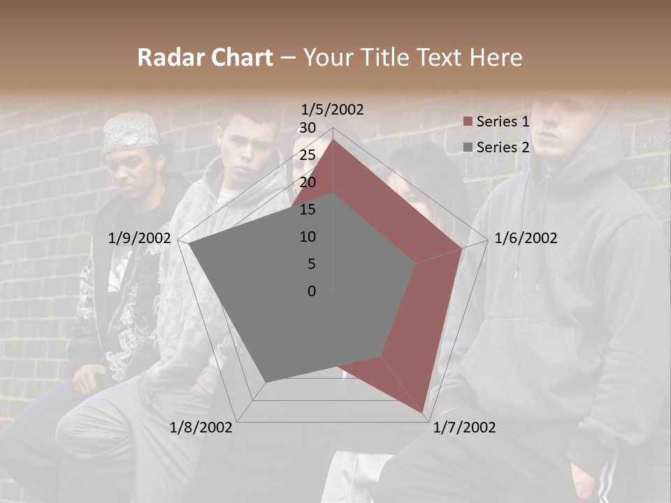 Standing Life Older PowerPoint Template