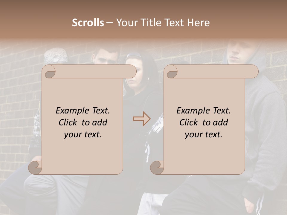 Standing Life Older PowerPoint Template