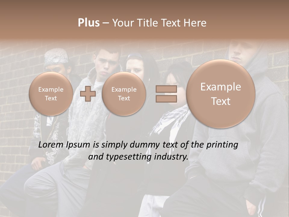 Standing Life Older PowerPoint Template