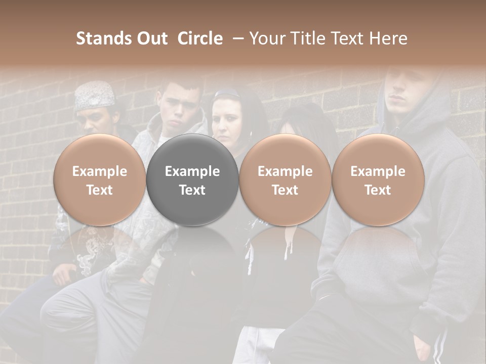 Standing Life Older PowerPoint Template