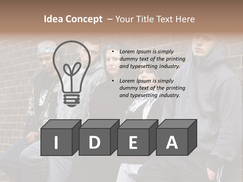 Standing Life Older PowerPoint Template