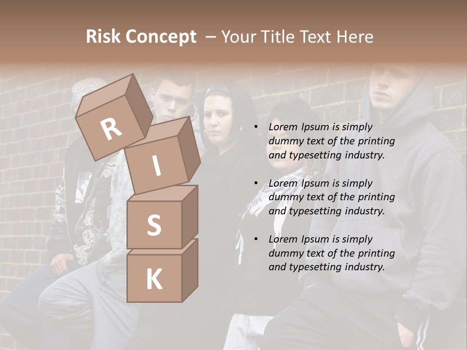 Standing Life Older PowerPoint Template