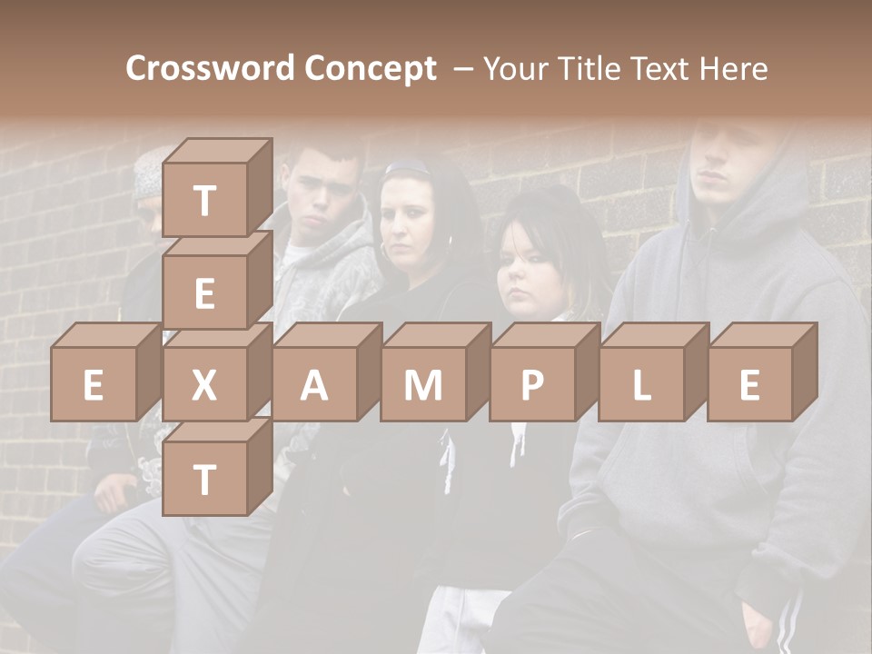 Standing Life Older PowerPoint Template