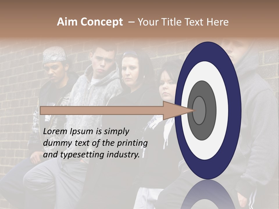 Standing Life Older PowerPoint Template