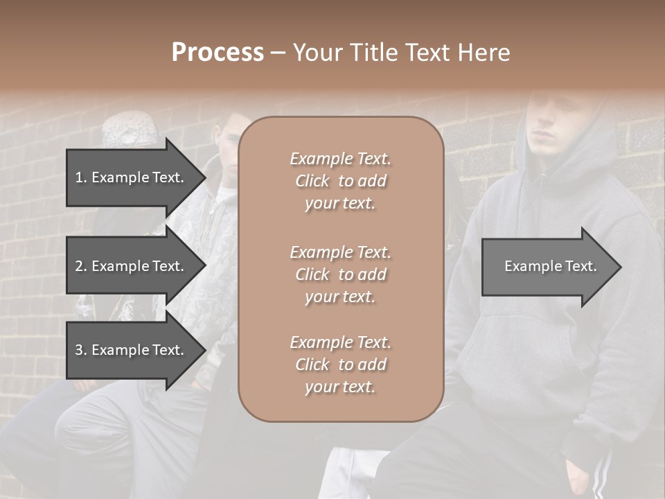 Standing Life Older PowerPoint Template