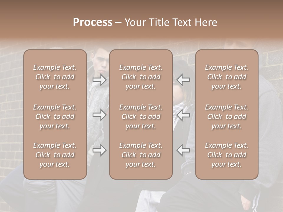 Standing Life Older PowerPoint Template