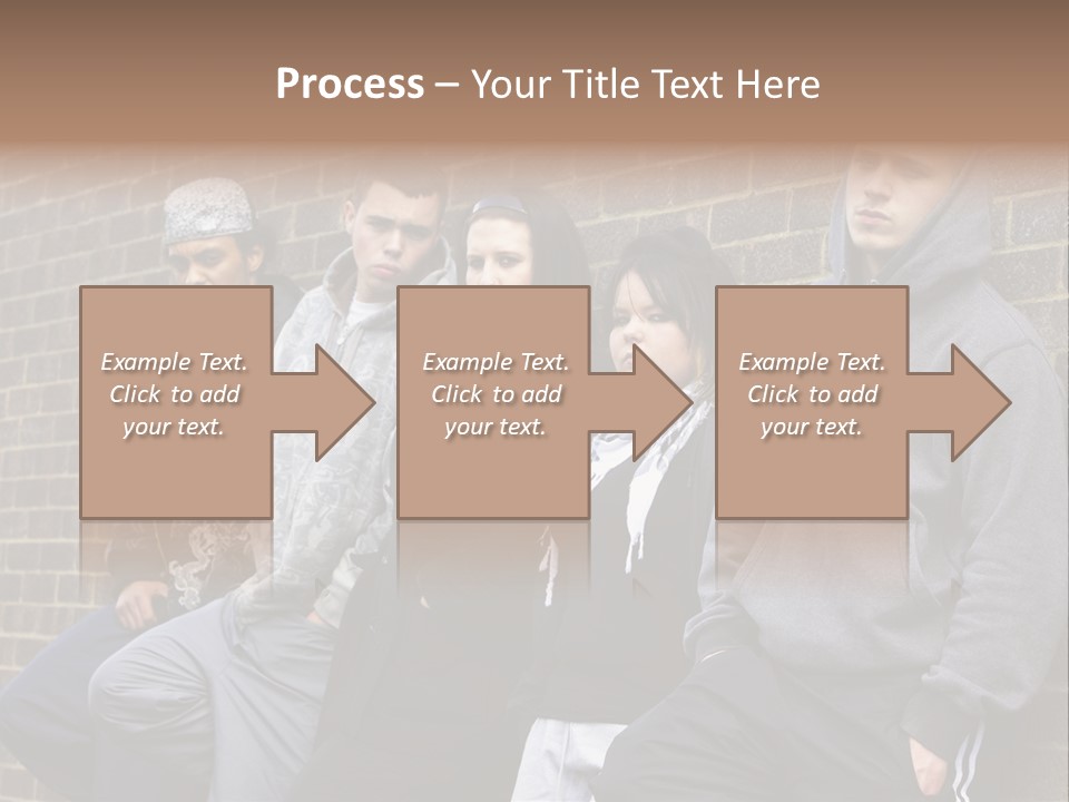 Standing Life Older PowerPoint Template