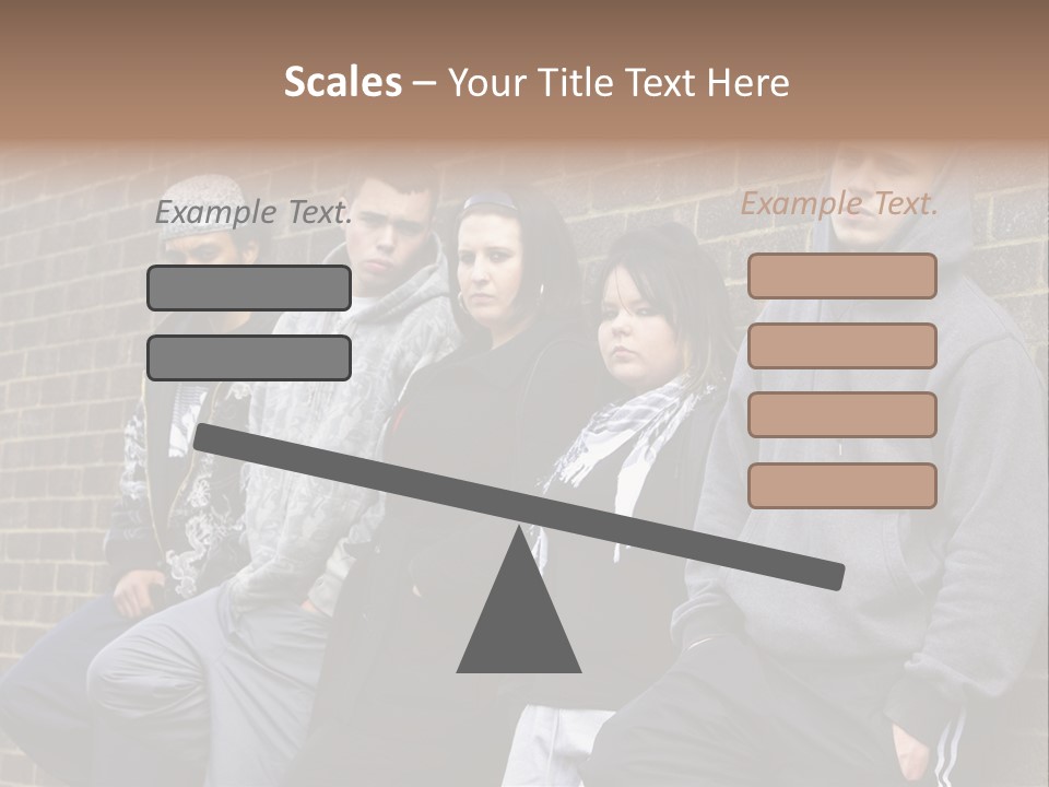 Standing Life Older PowerPoint Template
