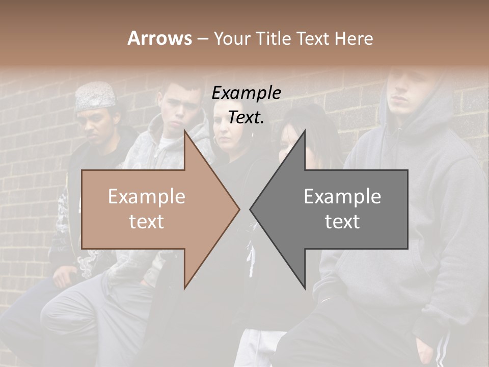 Standing Life Older PowerPoint Template