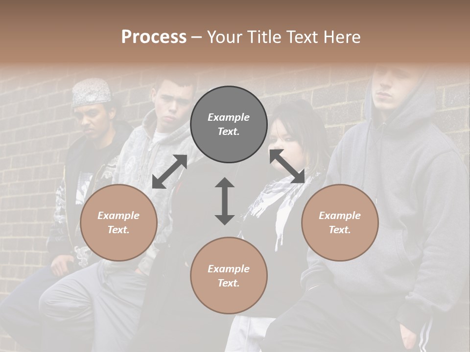 Standing Life Older PowerPoint Template