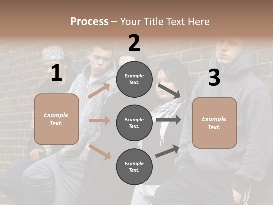 Standing Life Older PowerPoint Template