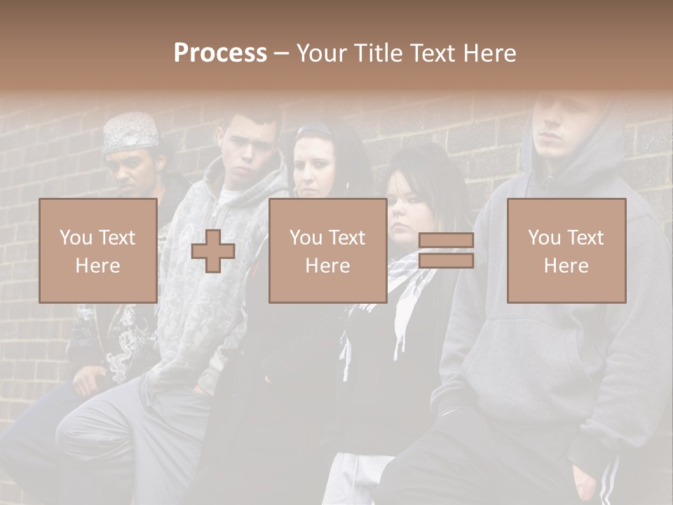 Standing Life Older PowerPoint Template