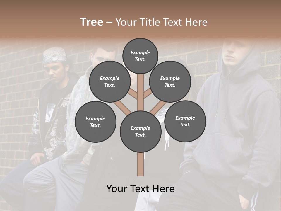 Standing Life Older PowerPoint Template