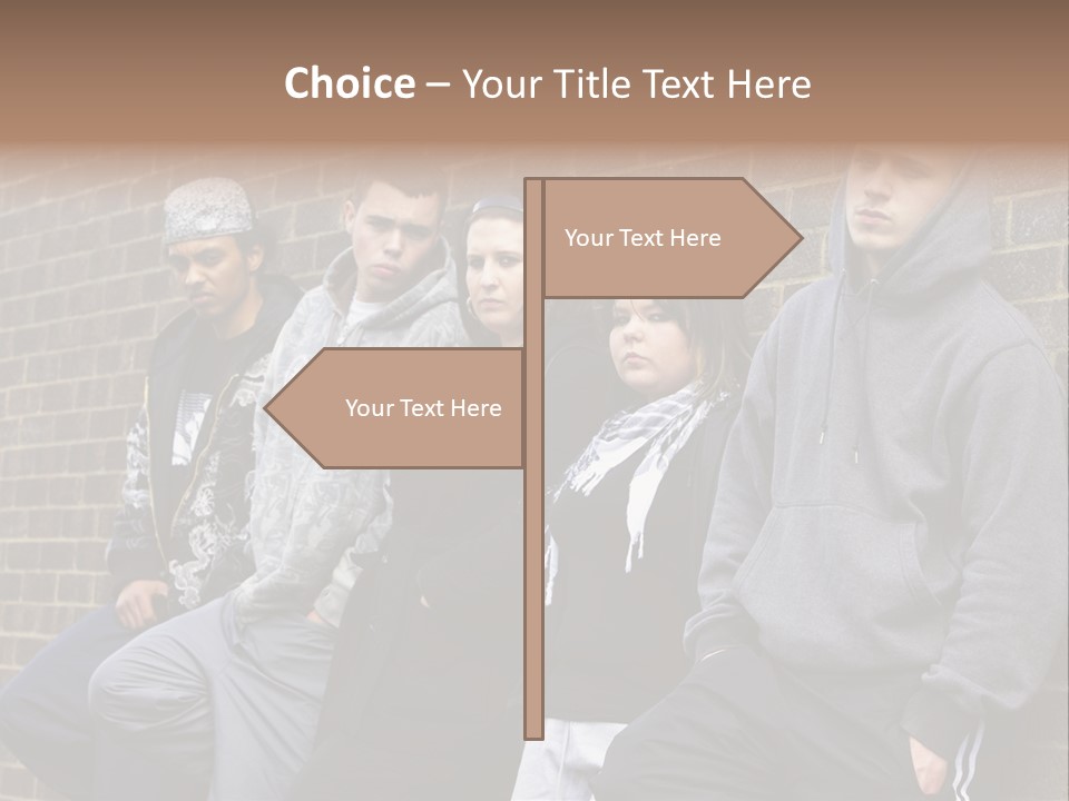 Standing Life Older PowerPoint Template