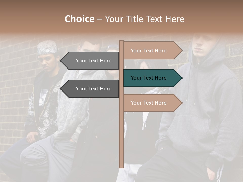 Standing Life Older PowerPoint Template