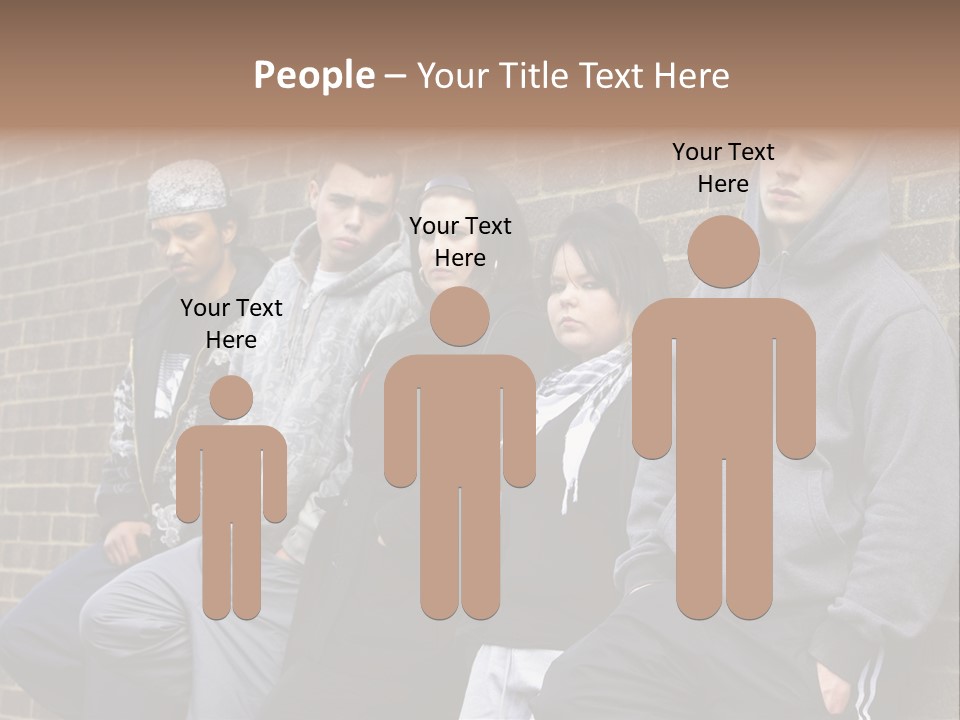 Standing Life Older PowerPoint Template