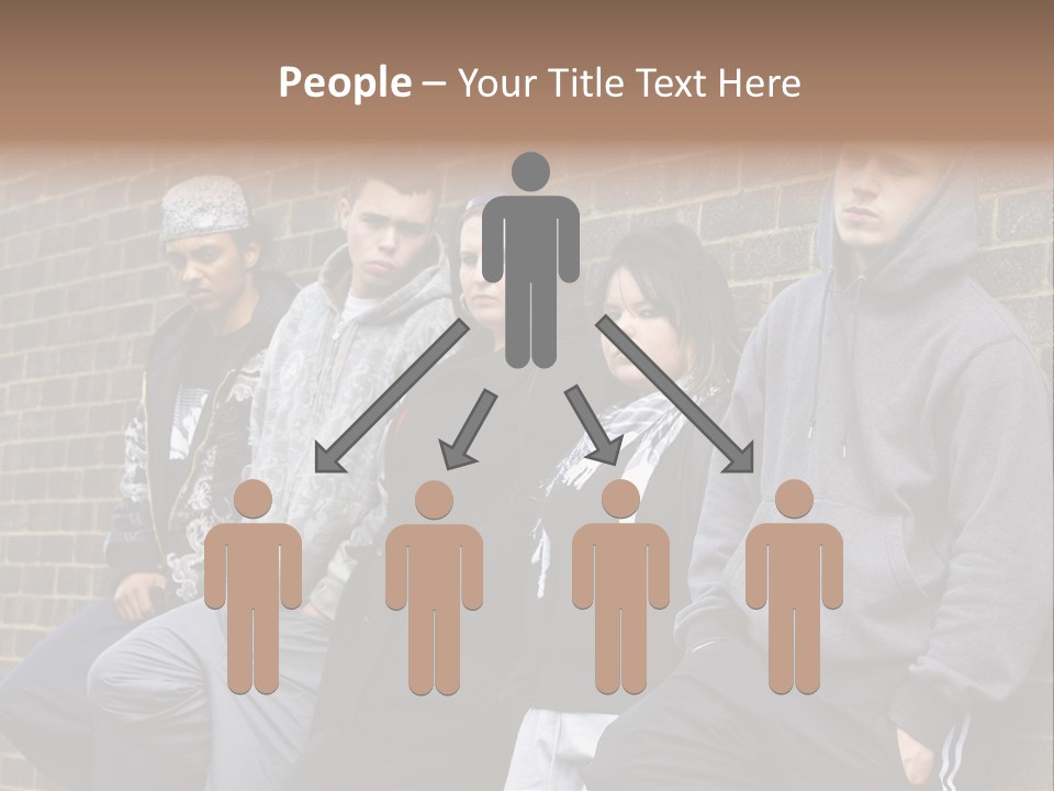 Standing Life Older PowerPoint Template