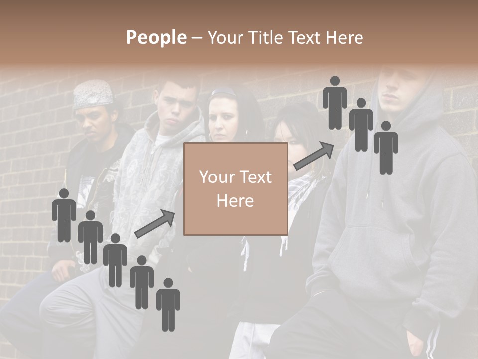 Standing Life Older PowerPoint Template