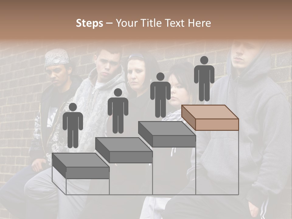 Standing Life Older PowerPoint Template