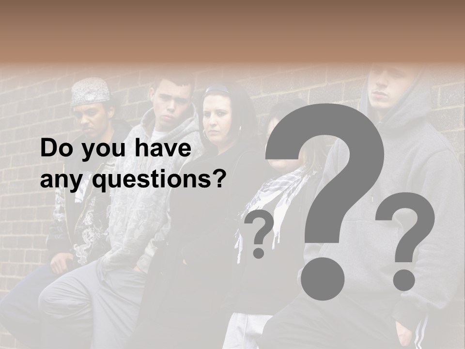 Standing Life Older PowerPoint Template