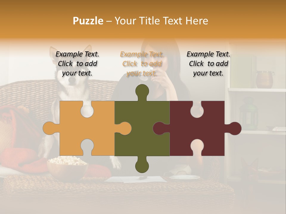 Water Single Wave PowerPoint Template