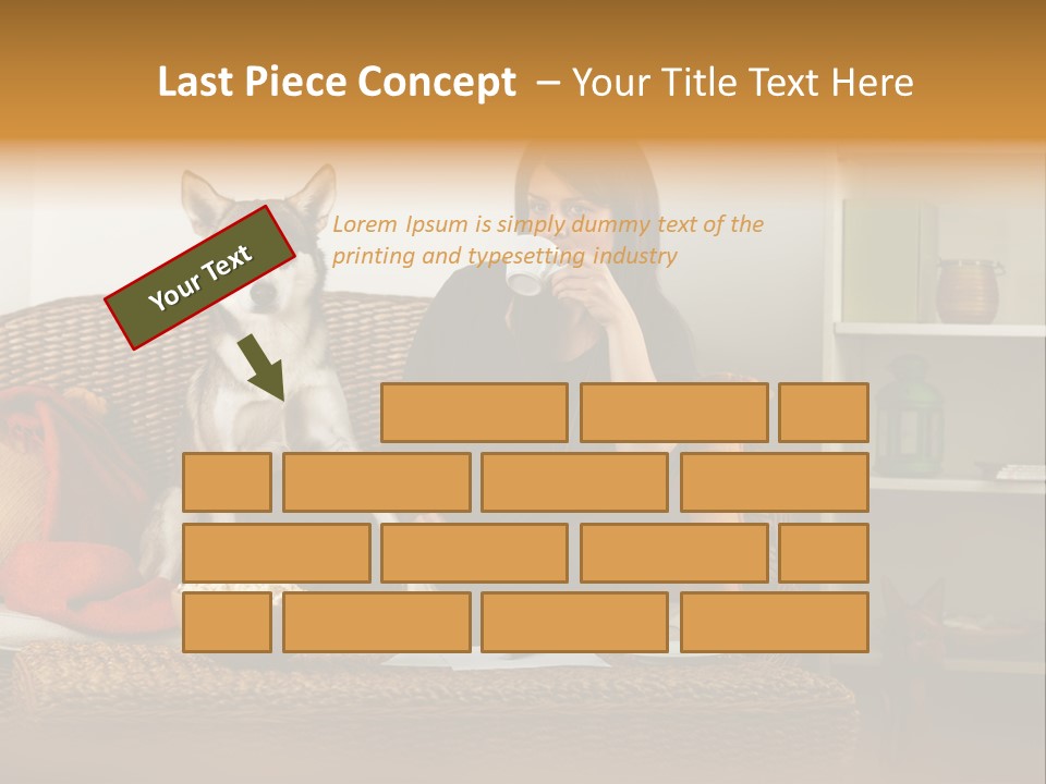 Water Single Wave PowerPoint Template