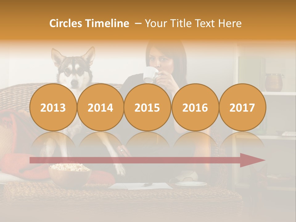 Water Single Wave PowerPoint Template