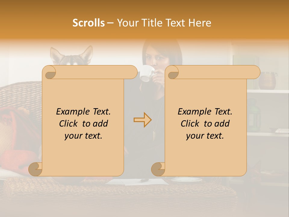 Water Single Wave PowerPoint Template