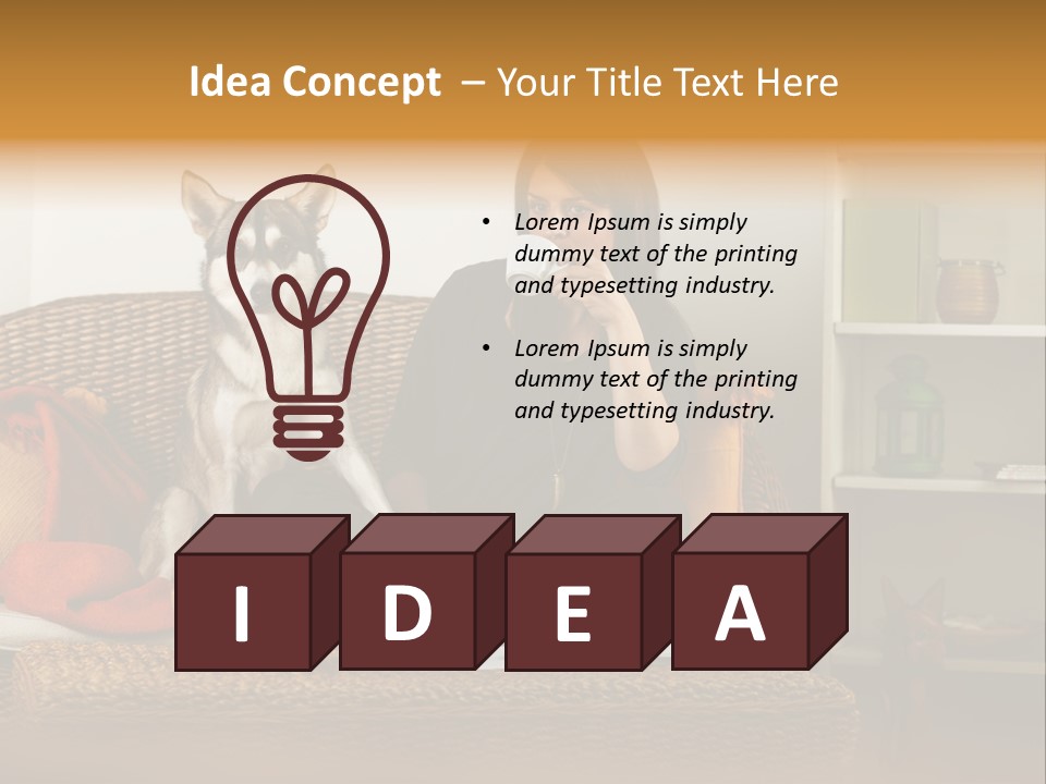 Water Single Wave PowerPoint Template