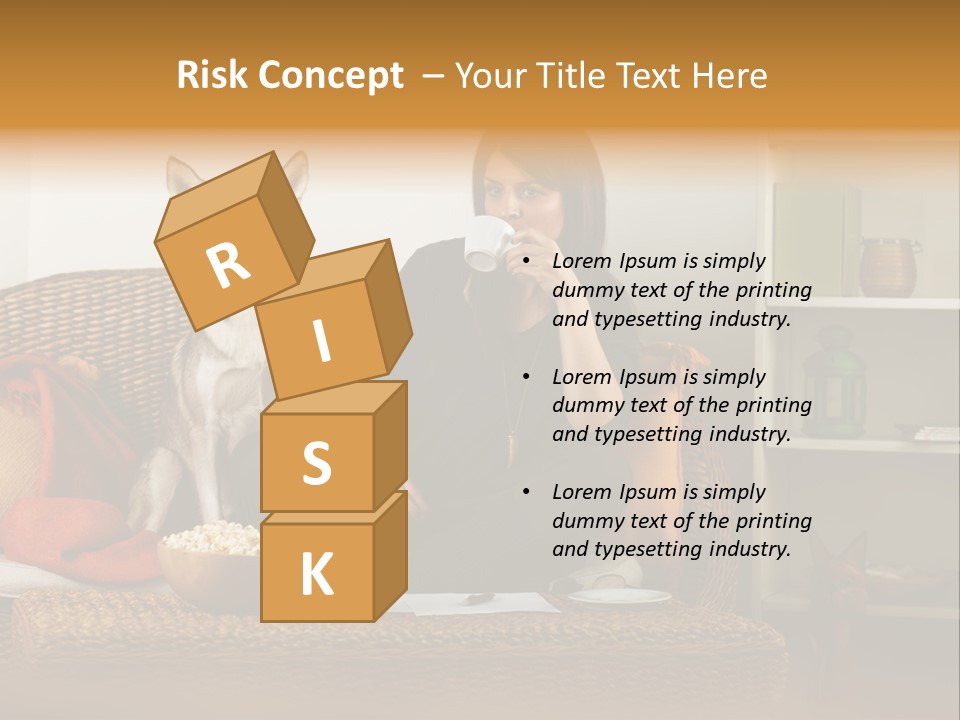 Water Single Wave PowerPoint Template