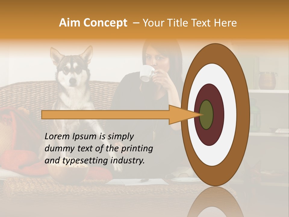 Water Single Wave PowerPoint Template