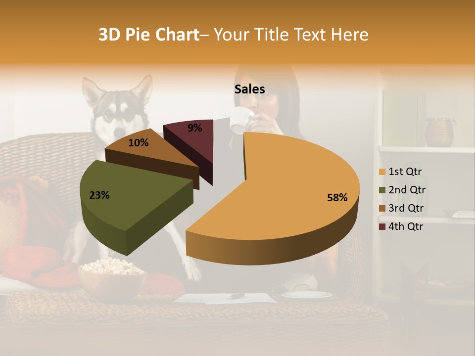 Water Single Wave PowerPoint Template