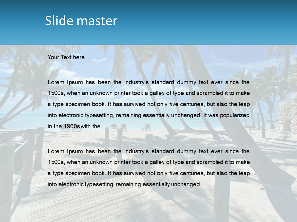 Beach Calm Family PowerPoint Template