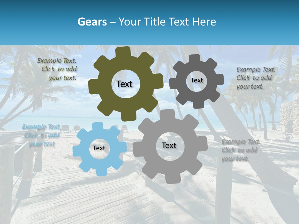 Beach Calm Family PowerPoint Template