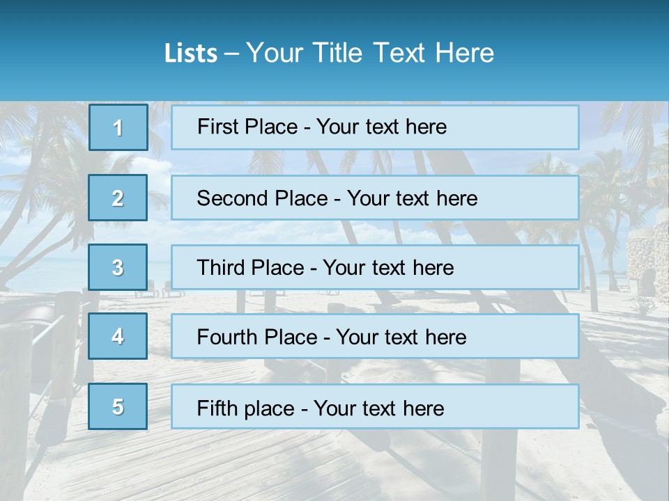 Beach Calm Family PowerPoint Template