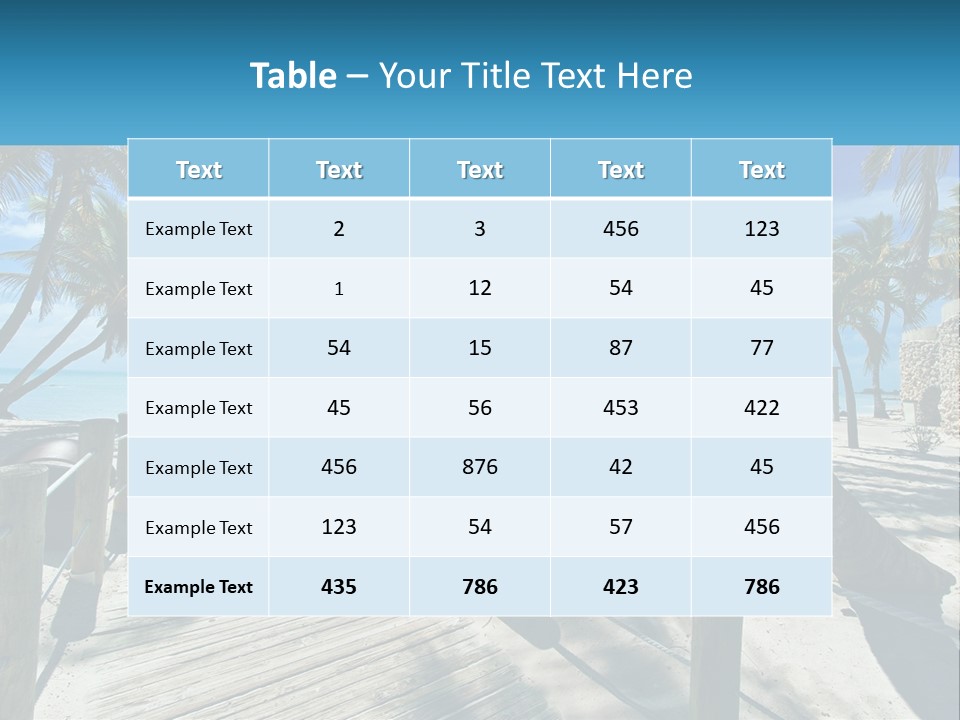 Beach Calm Family PowerPoint Template