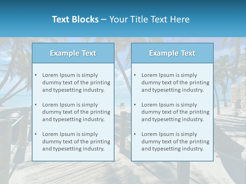 Beach Calm Family PowerPoint Template