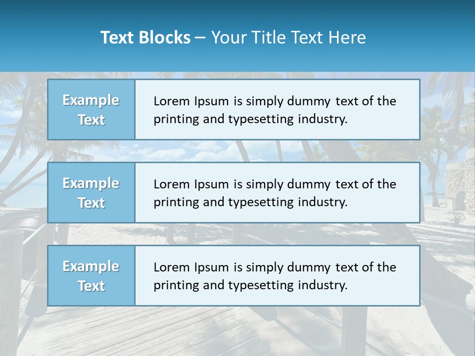 Beach Calm Family PowerPoint Template