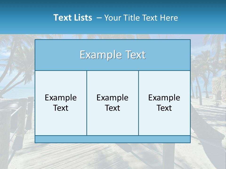 Beach Calm Family PowerPoint Template