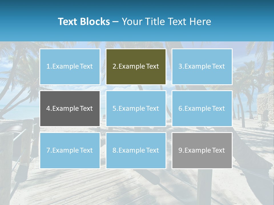 Beach Calm Family PowerPoint Template