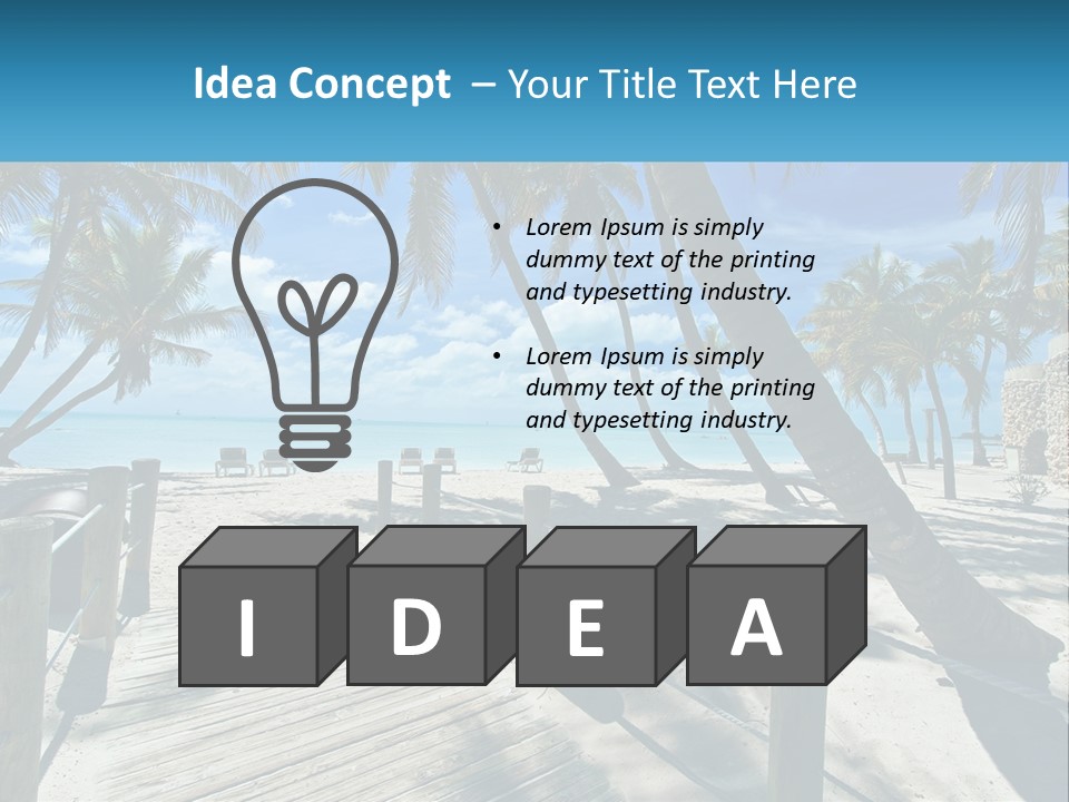 Beach Calm Family PowerPoint Template