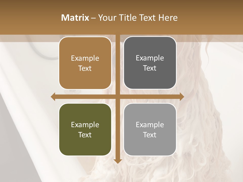 Sunrise Woman White PowerPoint Template